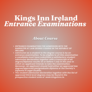Kings Inn Ireland Entrance Examinations