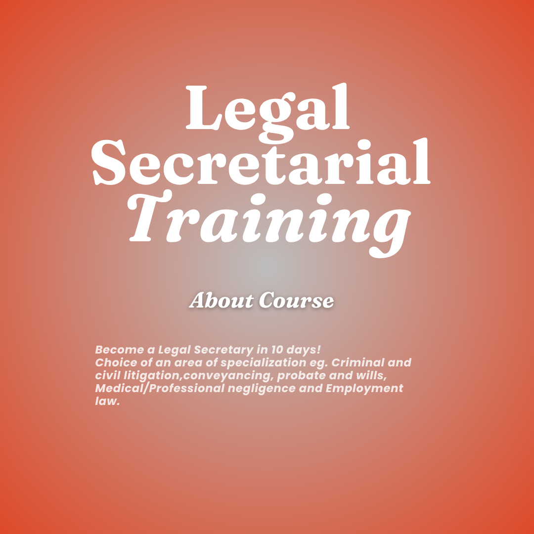Legal Secretarial Training
